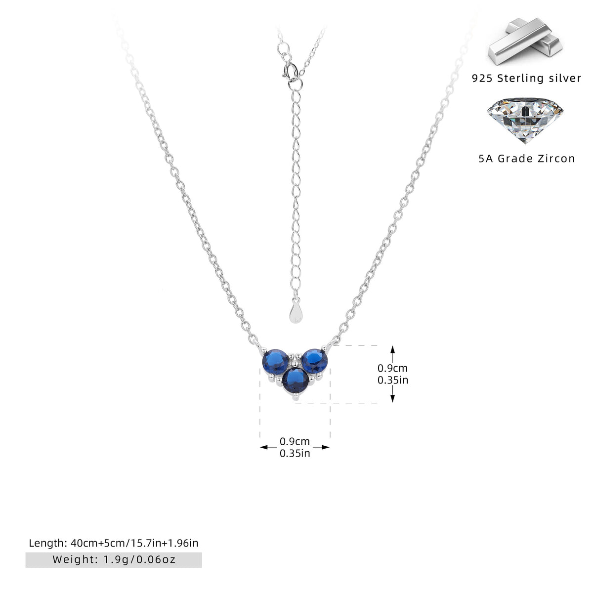 Niche Design Zirconia Necklace – image 32