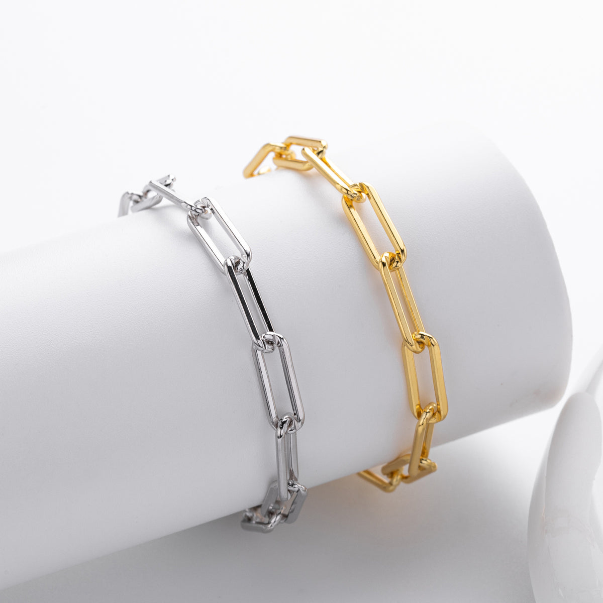 Openwork Paperclip Chain Bracelet