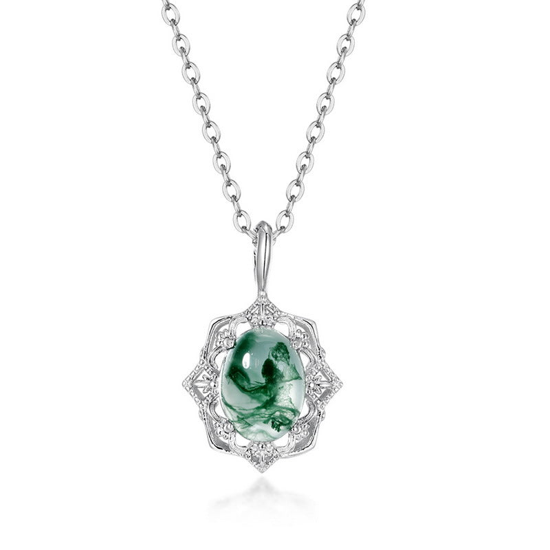 9K Gold Opal Mirror Flower Necklace – image 5