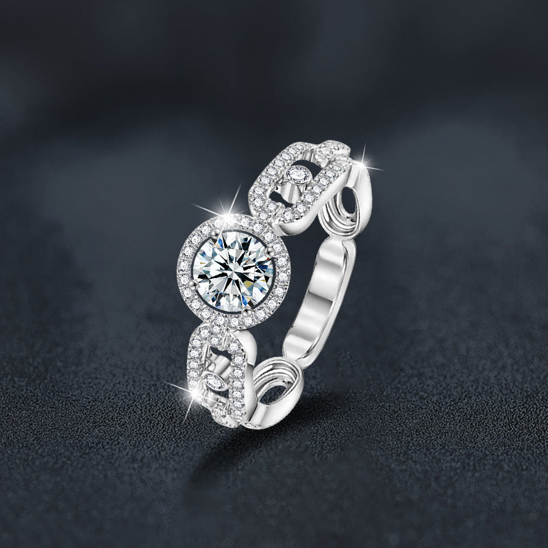 Plum Blossom Moissanite Ring – wholesale moissanite rings