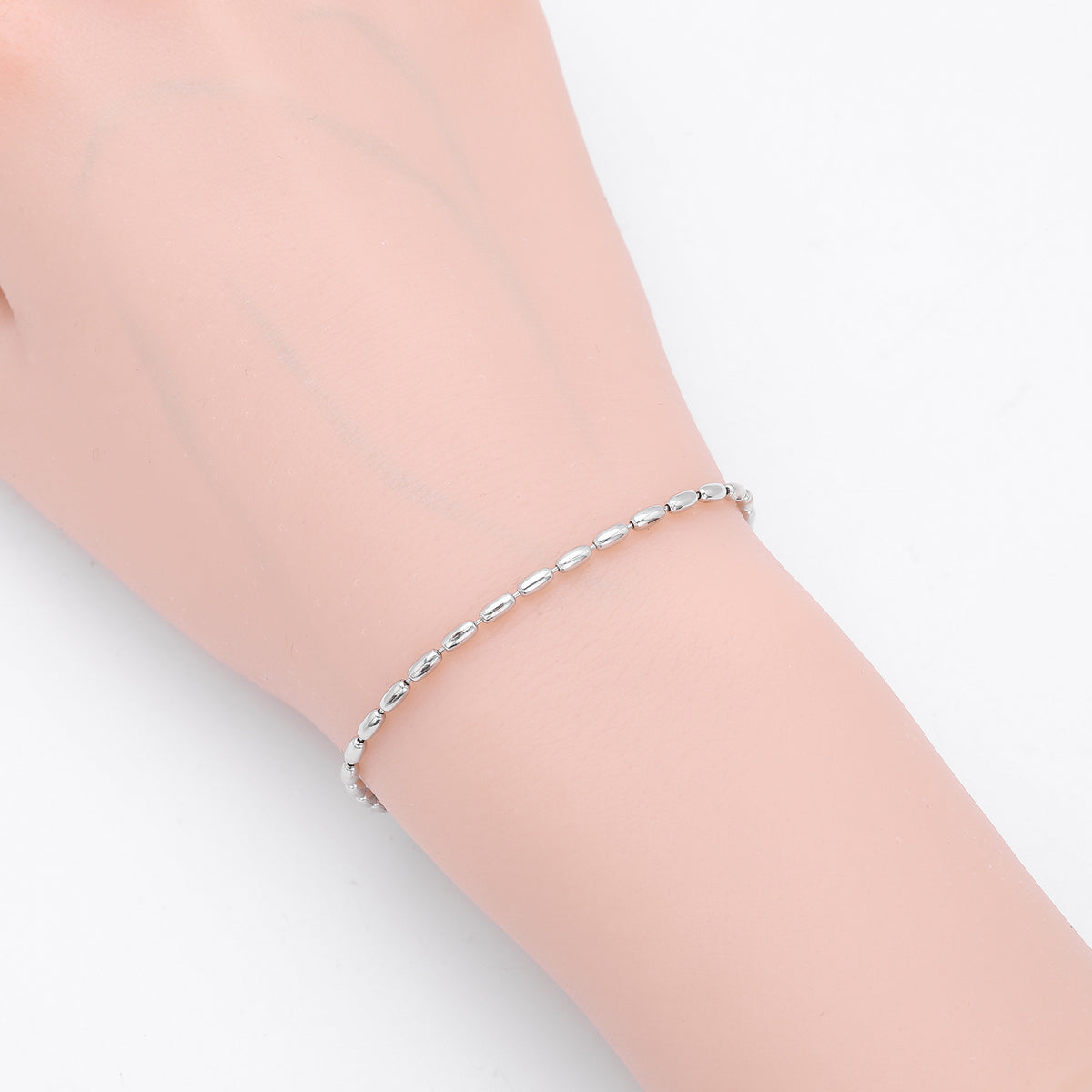 Rice-Shaped Olive Bead Bracelet – bracelet supplier