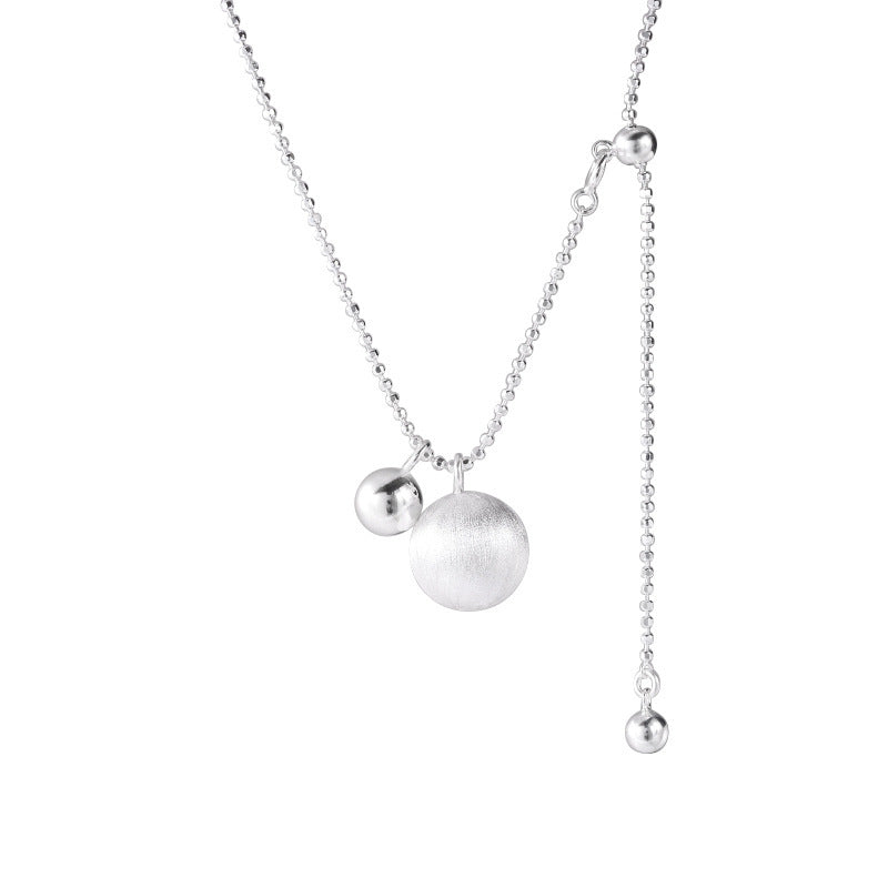 Round Ball Pendant Long Necklace – image 4