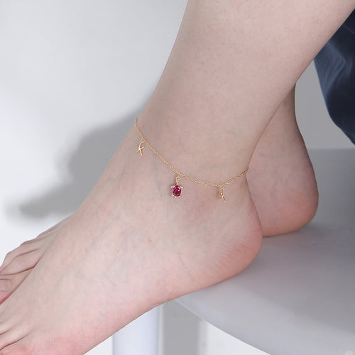 Sea Turtle Starfish Pendant Anklet – wholesale anklets