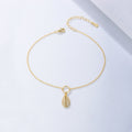 Geometric Shell-Shaped Zircon Anklet – image 4