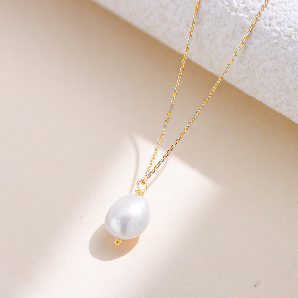 Simple Natural Pearl Necklace – image 4
