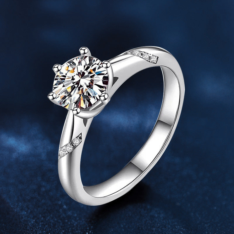 Six-Prong Moissanite Engagement Ring – wholesale moissanite rings