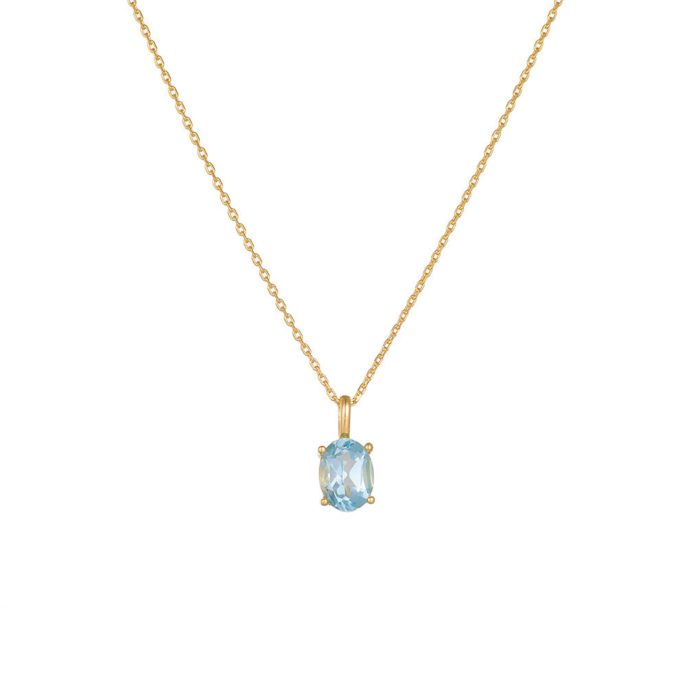 Sky Blue Topaz Necklace