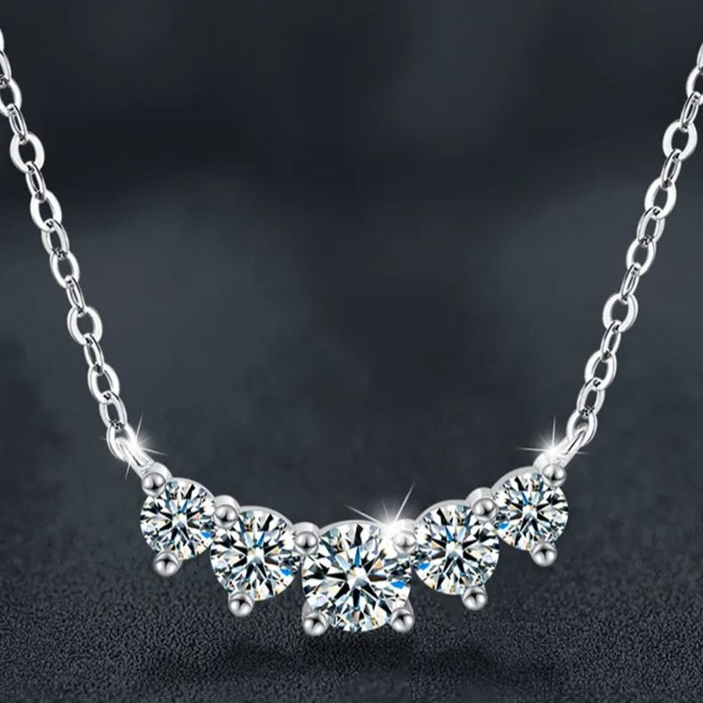 Moissanite Smile Necklace – wholesale moissanite jewelry