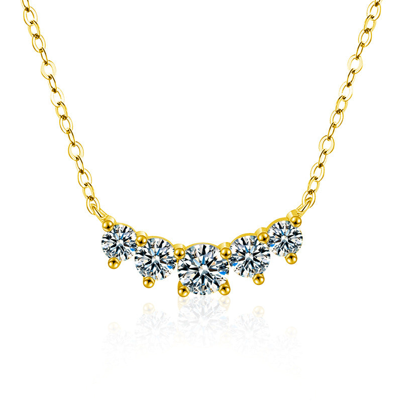 Moissanite Smile Necklace – image 6