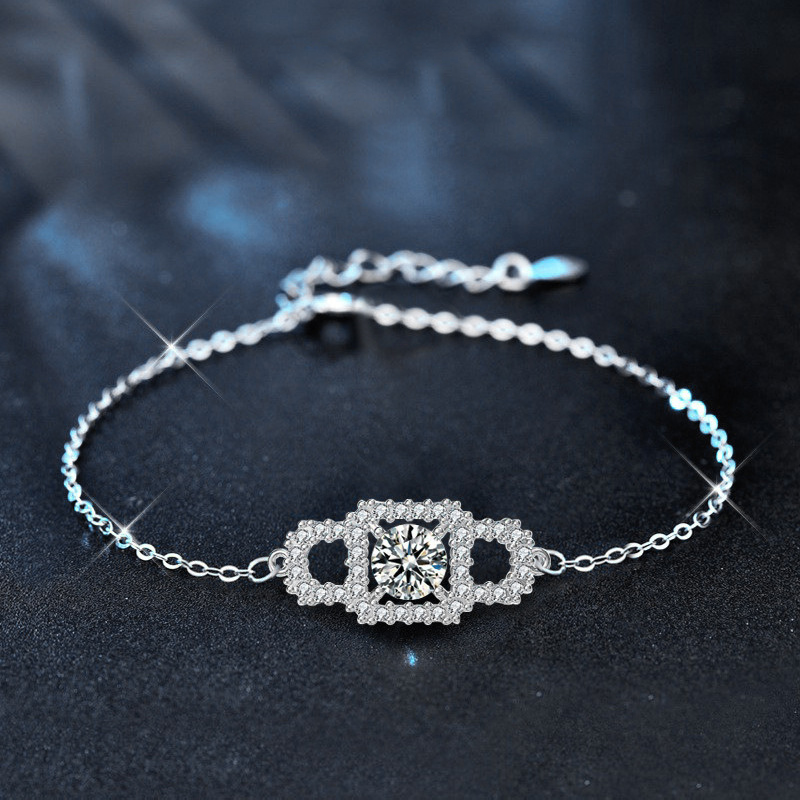 Square Moissanite Bracelet