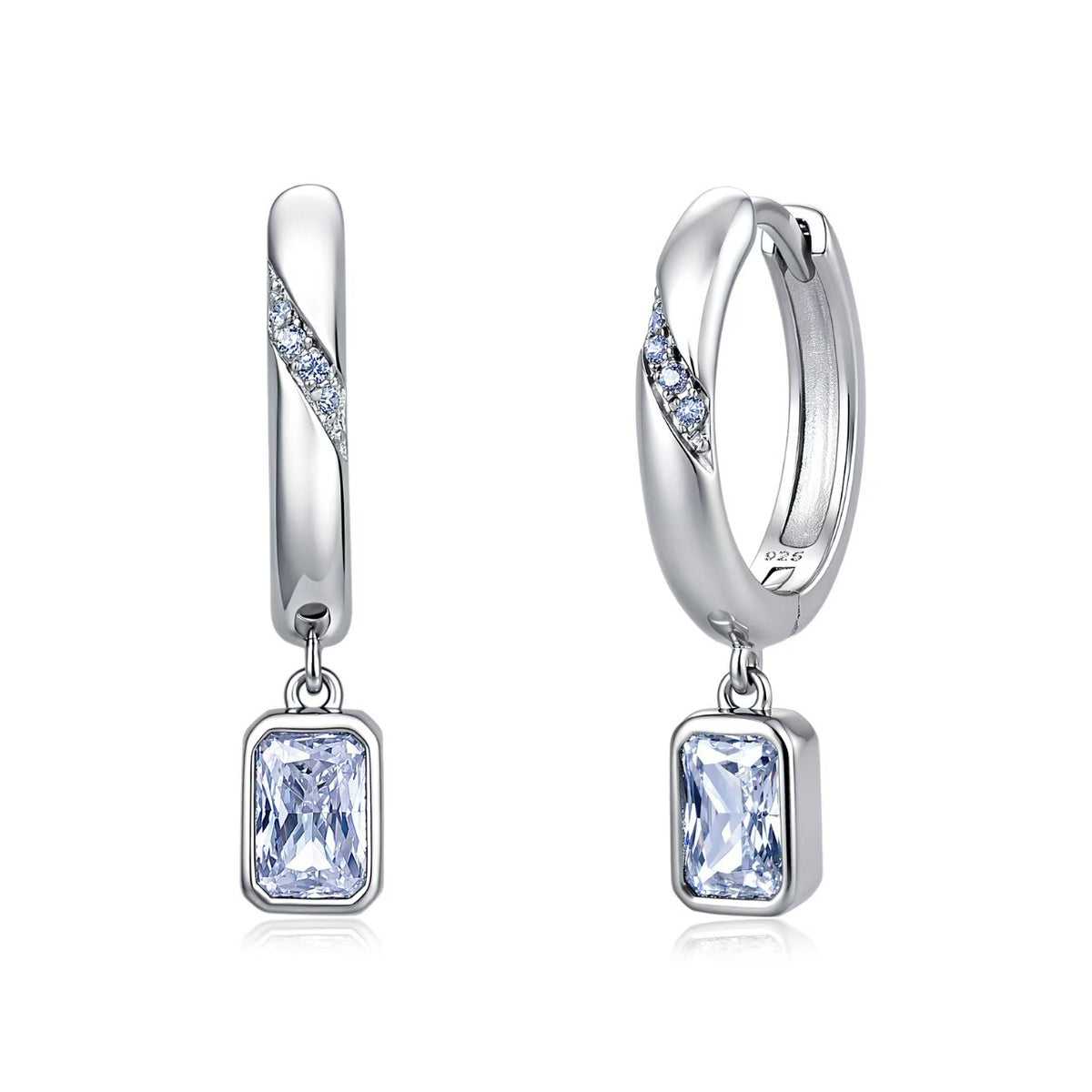 Sugar Cube Moissanite Earrings – wholesale moissanite jewelry