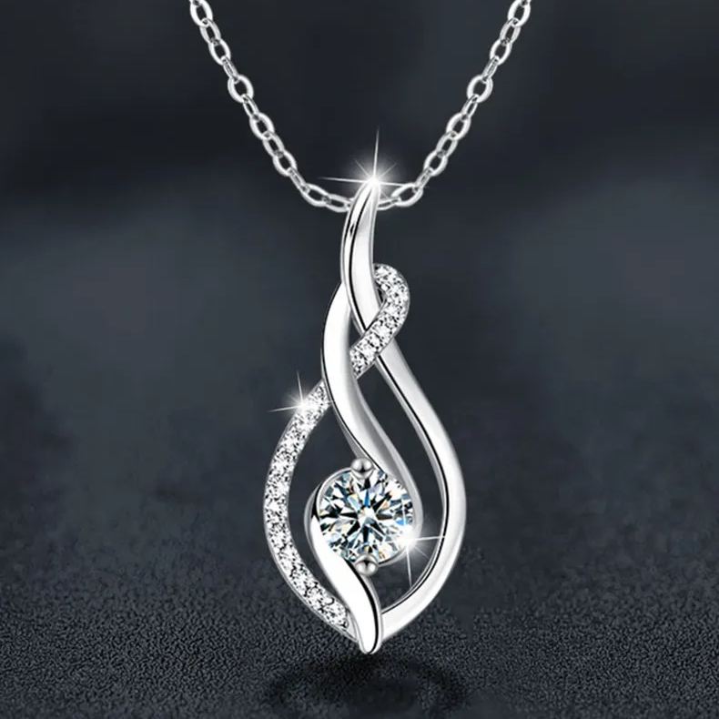 Twist Moissanite Necklace – wholesale moissanite jewelry