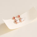 Freshwater Pearl Flower Stud Earrings