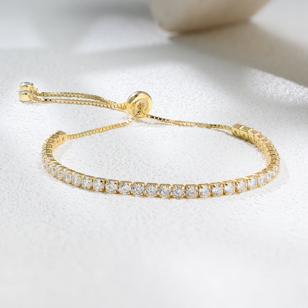 Zircon Tennis Adjustable Bracelet