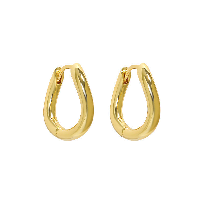Sculptural Teardrop Huggie Hoop Earrings – earring hoops in bulk