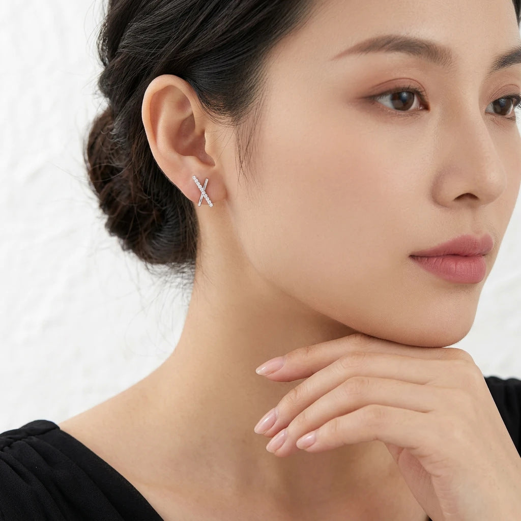 Skyline Meteor Moissanite Earrings – wholesale moissanite jewelry