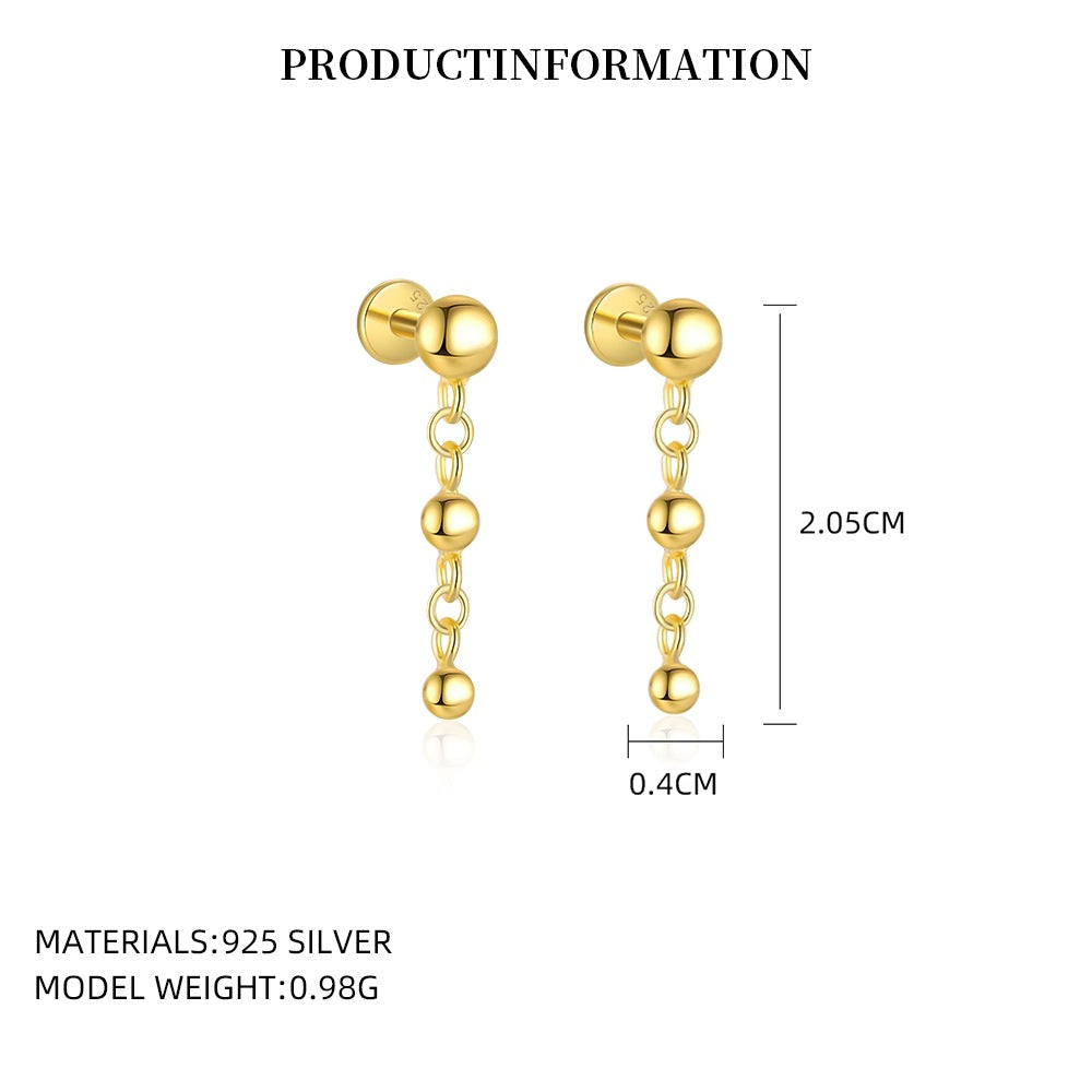 Small Square Cubic Zirconia Stud Earrings – image 11