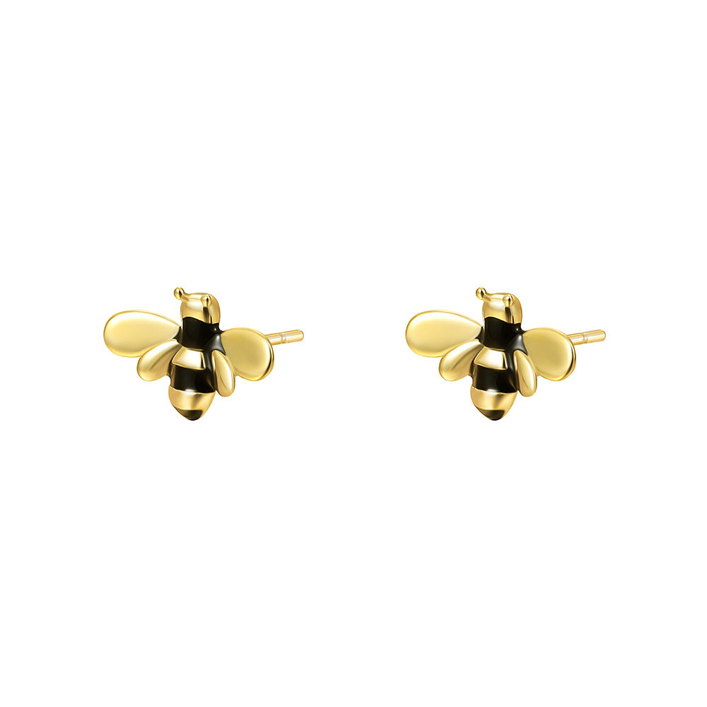 Small Stud Earrings with Colorful Cubic Zirconia – image 10
