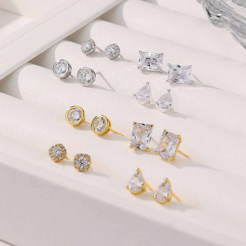 Small Zircon Stud Earrings YCE474 – stud earrings in bulk