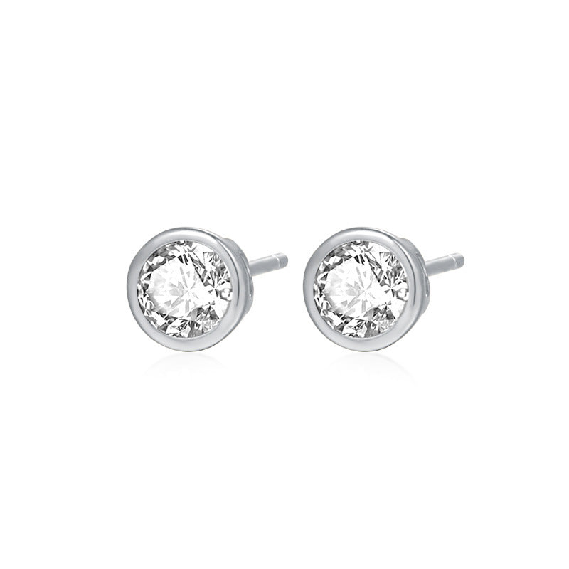 Small Zircon Stud Earrings YCE474 – image 6