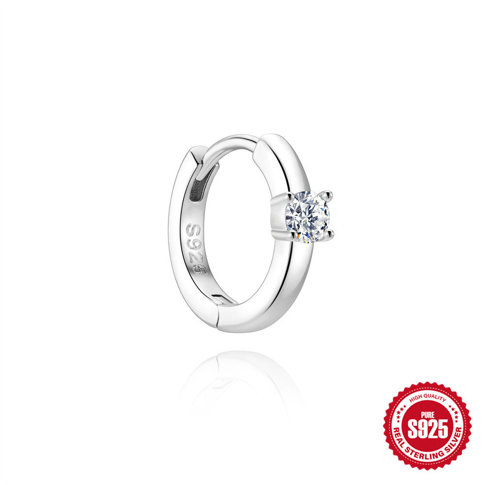 Smooth-Finish Moissanite Earrings – image 10