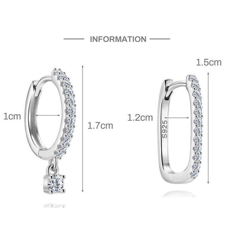 Smooth-Finish Moissanite Earrings – image 5