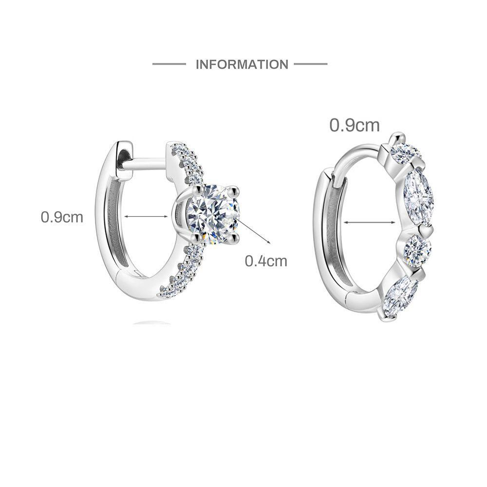 Smooth-Finish Moissanite Earrings – image 7