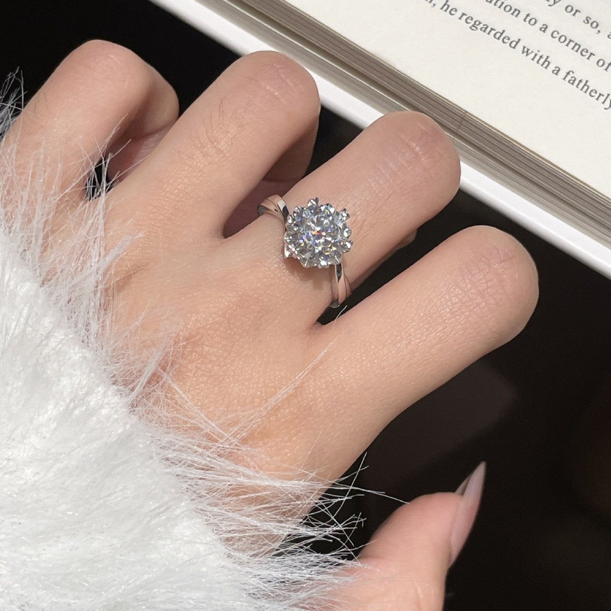 Snowflake Moissanite Ring – wholesale moissanite rings