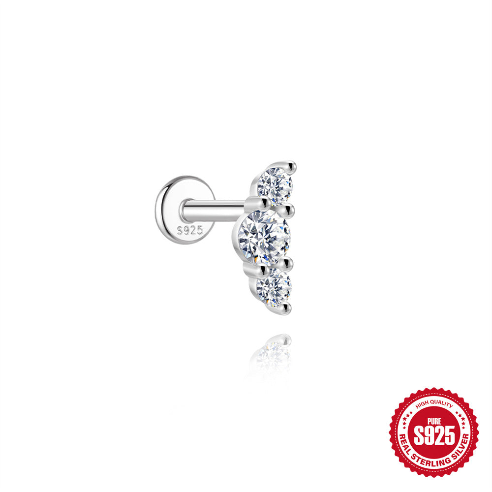 Snowflake Tassel Moissanite Earrings – image 9