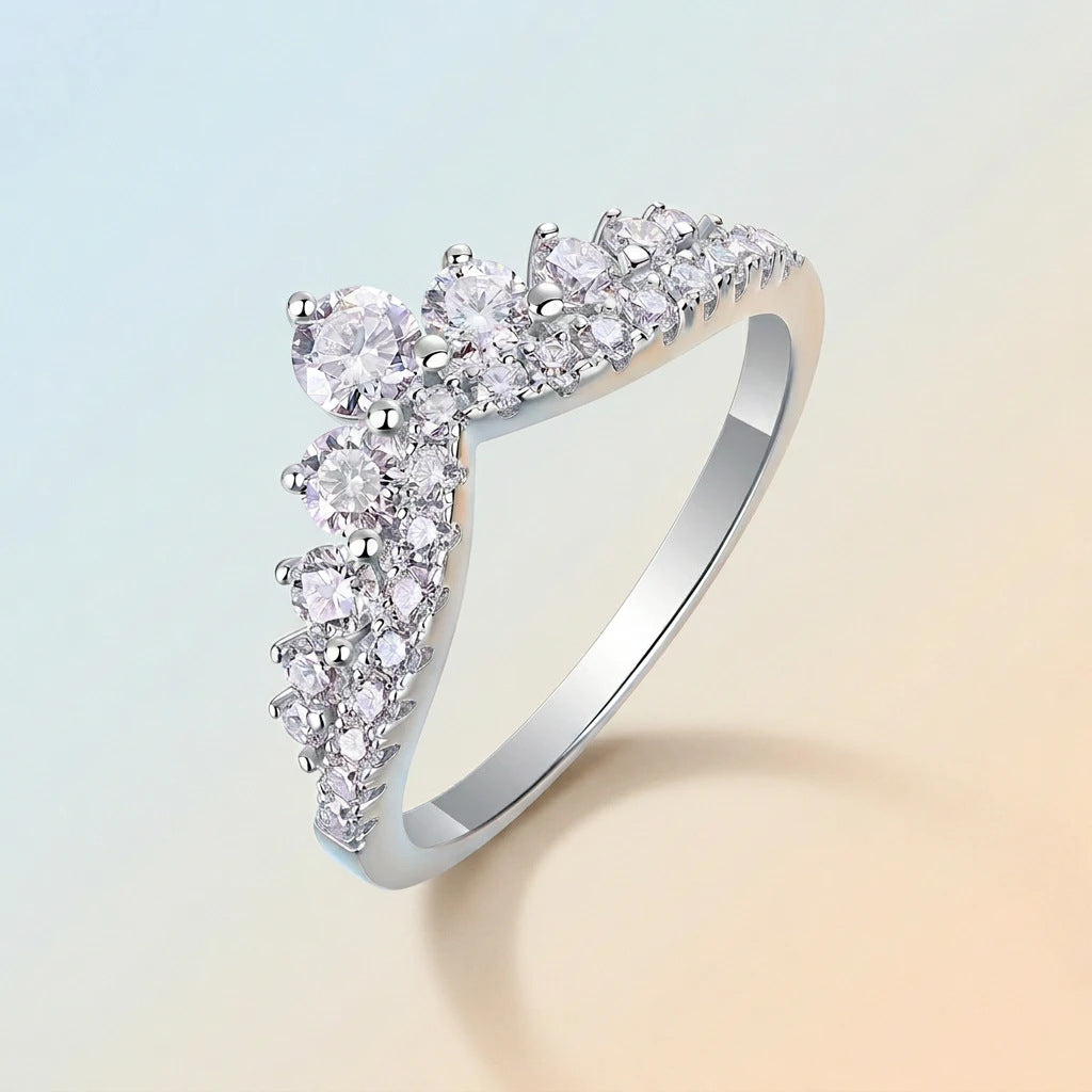 Solid-Band Moissanite Ring YCR434