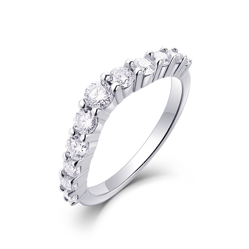Solid-Band Moissanite Ring YCR434 – image 5