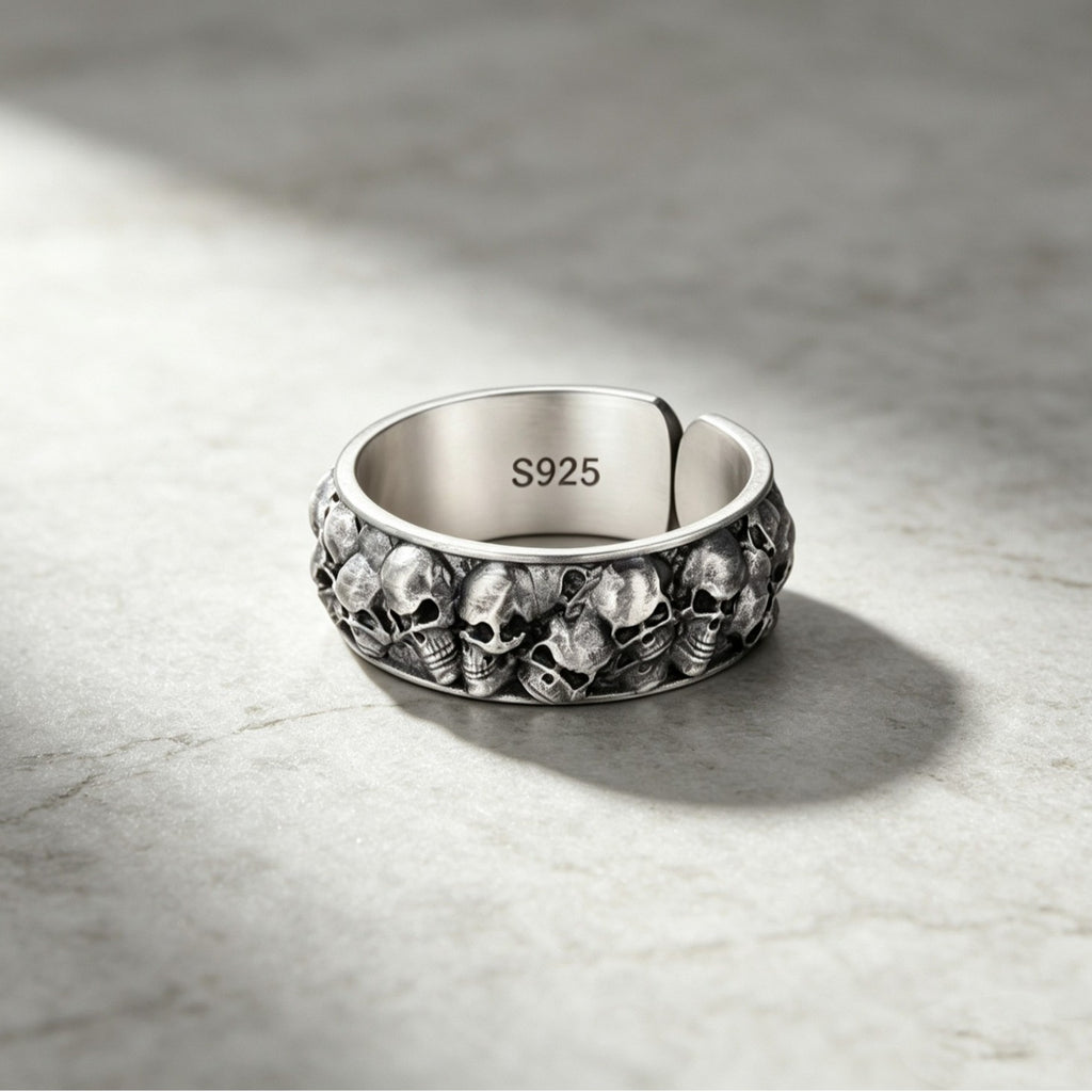 Solid Halloween Skull Ring