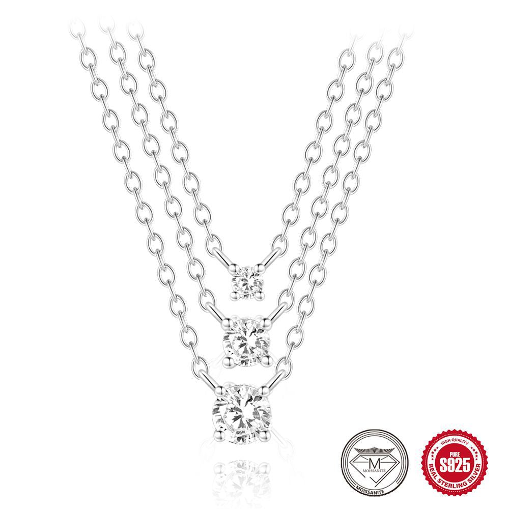 Solitaire Moissanite Necklace