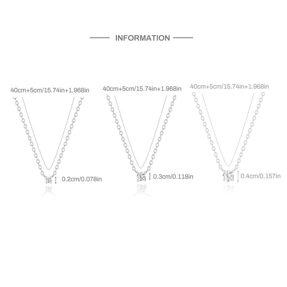 Solitaire Moissanite Necklace – image 5