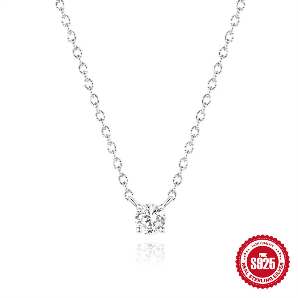 Solitaire Moissanite Necklace – image 8