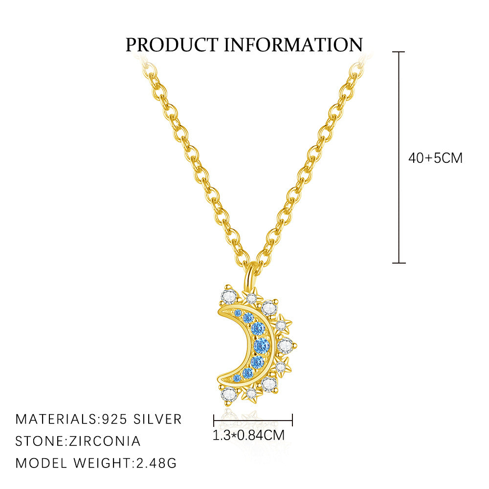 Celestial Sparkling Zircon Necklace – image 4