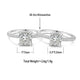 Silver-white / 1ct / open