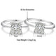 Silver-white / 1ct / open