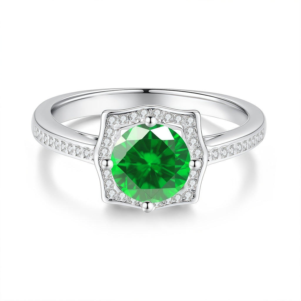 Square-Cut Moissanite Ring YCR705 – image 11