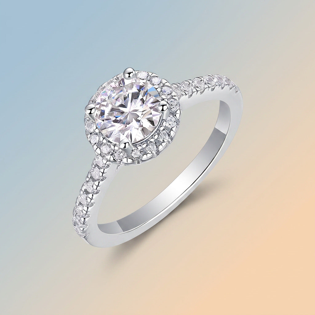 Square-Cut Moissanite Sugar Cube Ring – wholesale moissanite rings