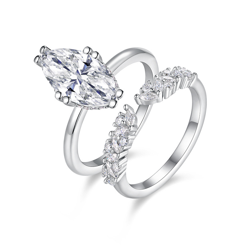 Stackable Moissanite Ring YCR410-413 – wholesale moissanite rings