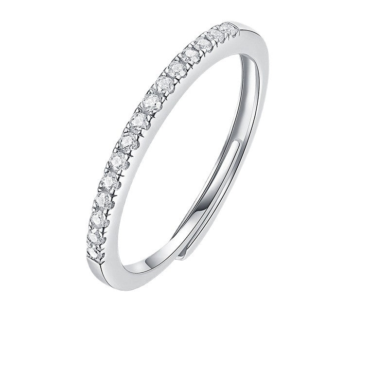 Stackable Moissanite Ring YCR419-424 – detail view 3