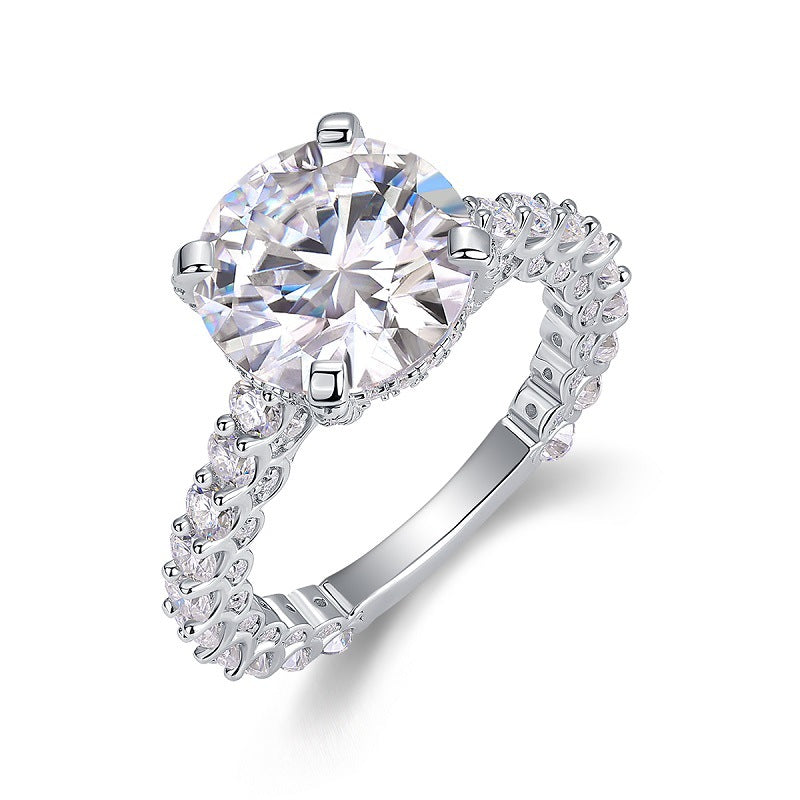 Stackable Moissanite Ring YCR511-512 – detail view 3