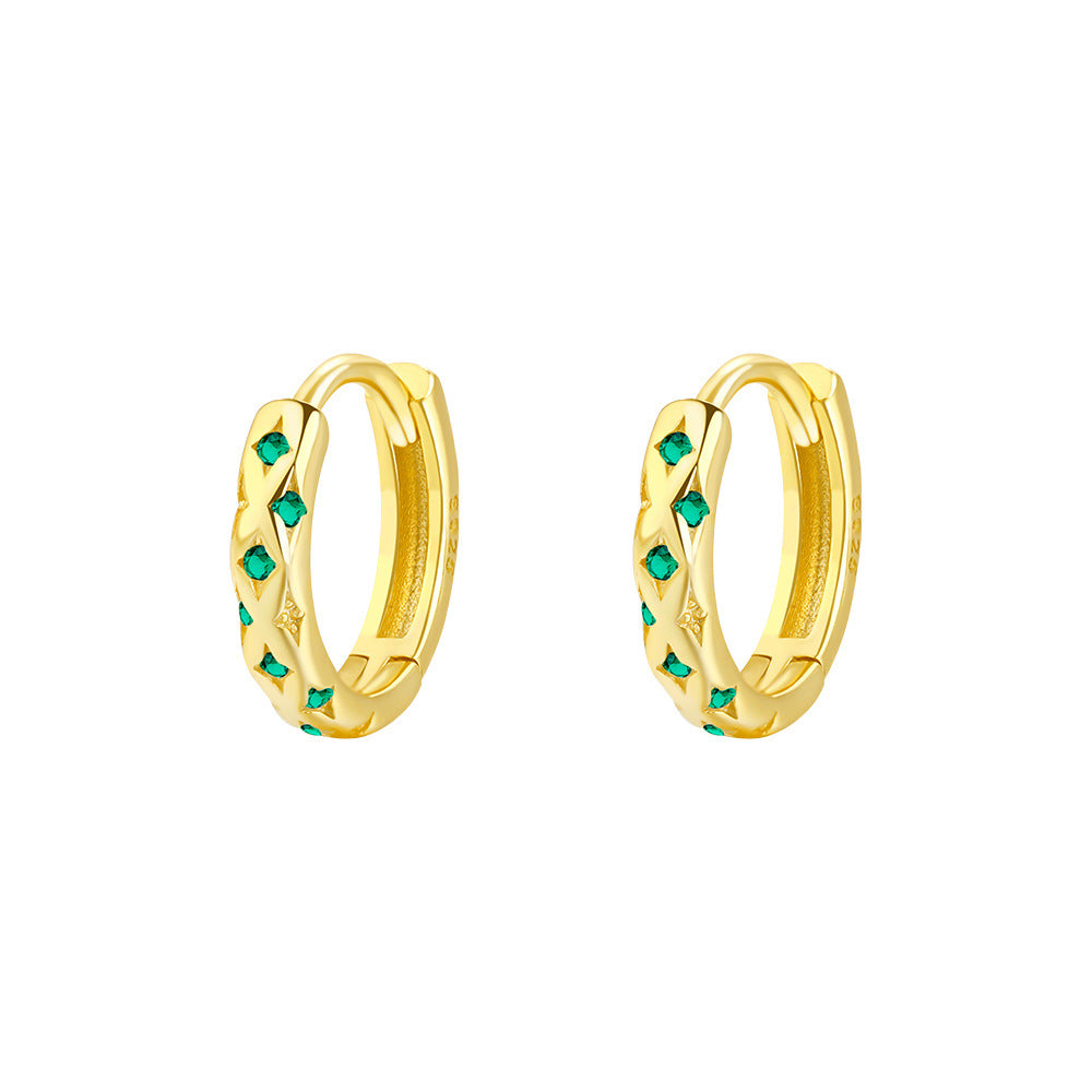 Star and Zircon Earrings – image 5