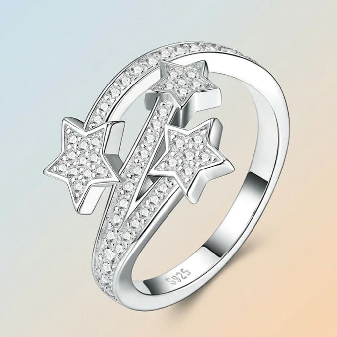 Star Moissanite Ring