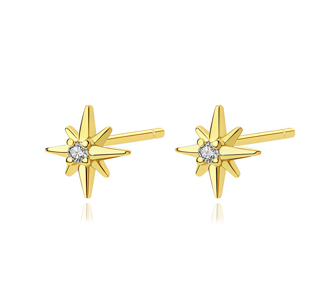 Starburst Micro-Pave Stud Earrings – detail view 3