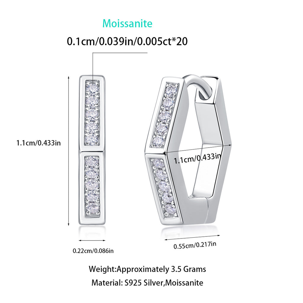 State of Mind Moissanite Hoop Earrings – wholesale moissanite jewelry
