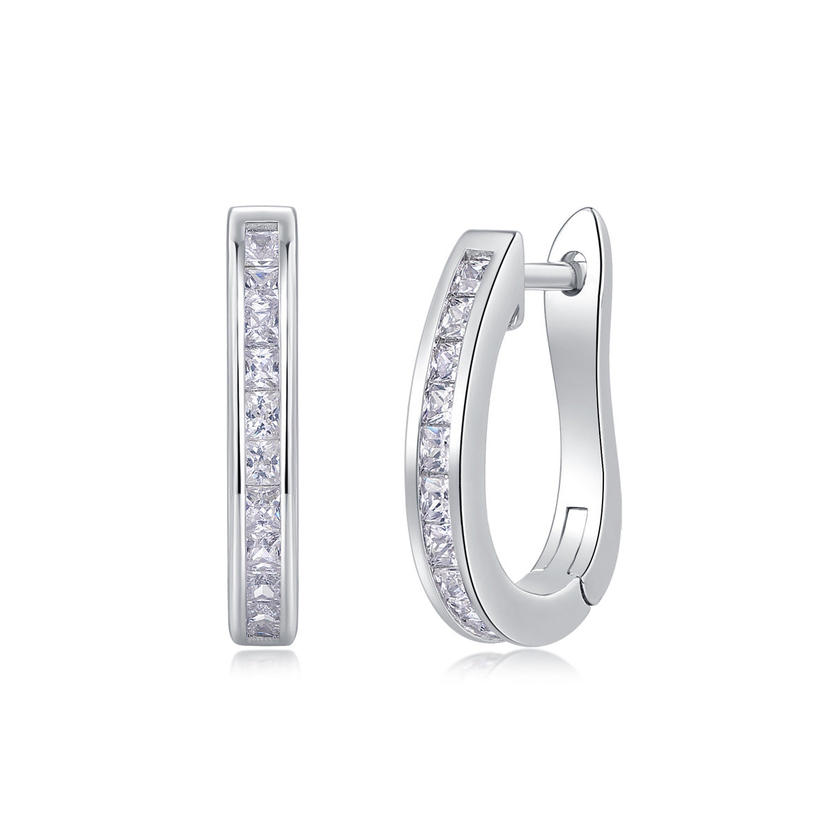 State of Mind Moissanite Hoop Earrings – image 4