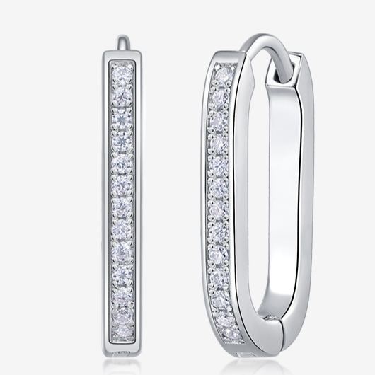 State of Mind Moissanite Hoop Earrings – image 6