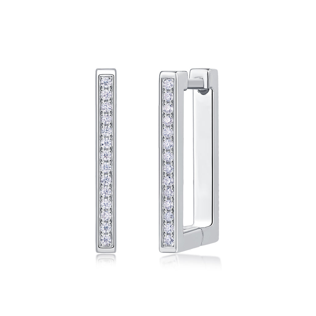 State of Mind Moissanite Hoop Earrings – image 7